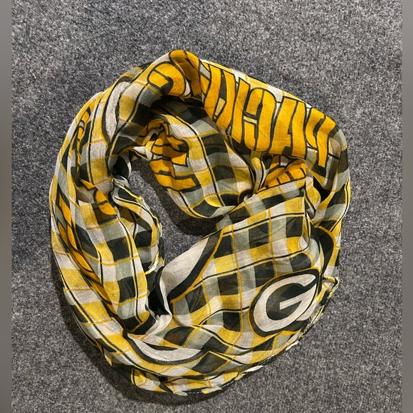 Accessories - Green Bay Packers Plaid Infinity Scarf